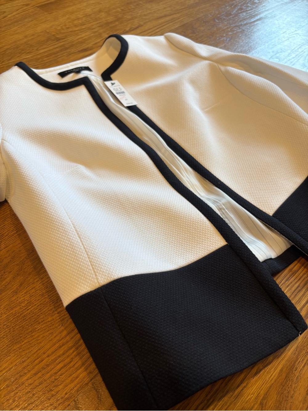 NWT Talbots Textured Color-block Jacket - Picture 4 of 14